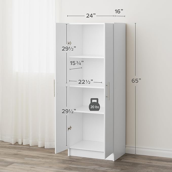Prepac Elite 24" Storage Cabinet, Bathroom Cabinet, Pantry Cabinet - Image 3