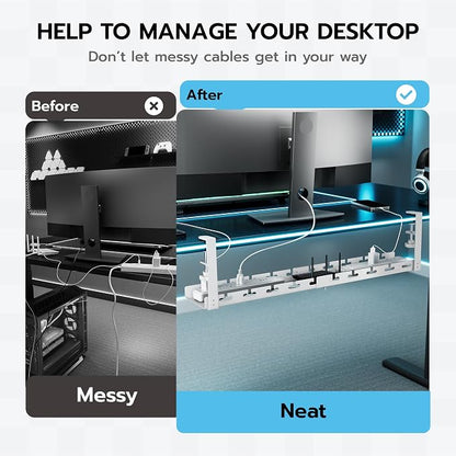ARES WING 17"-28.7" Extendable Under Desk Cable Management Tray - Image 2