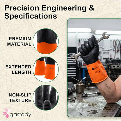 Gastody™ - Chemical Resistant Gloves, Heavy Duty Safety Work Gloves, Resist Acid - Image 8