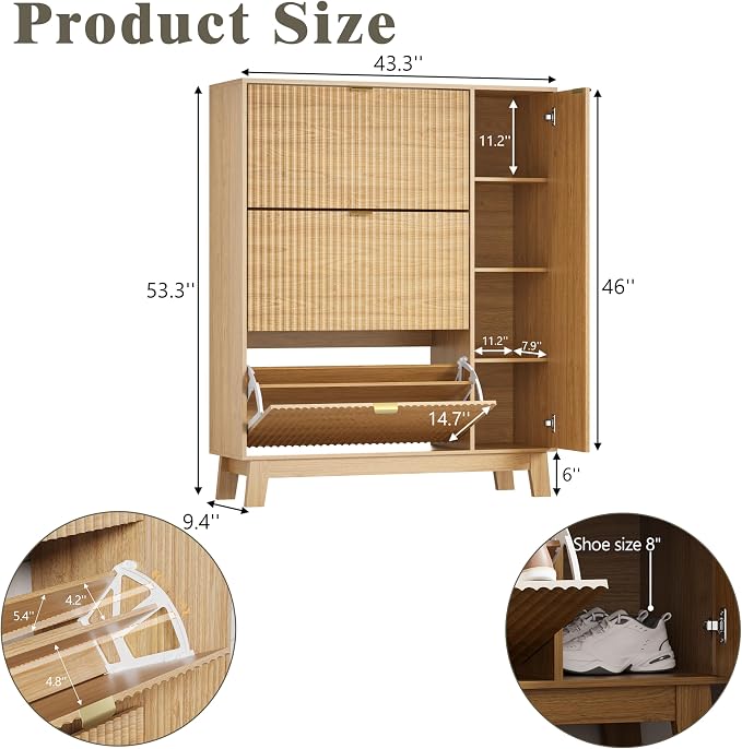 Shoe Cabinet Storage for Entryway - Image 2