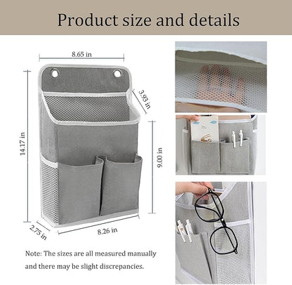 2-Pack Hanging Storage Organizer, Over The Door Hanging Bags/Wall Baskets - Image 2