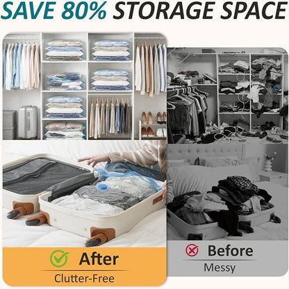 Cozy Essential Vacuum Storage Bags, 80% Compression Vacuum Seal Space Saver - Image 4