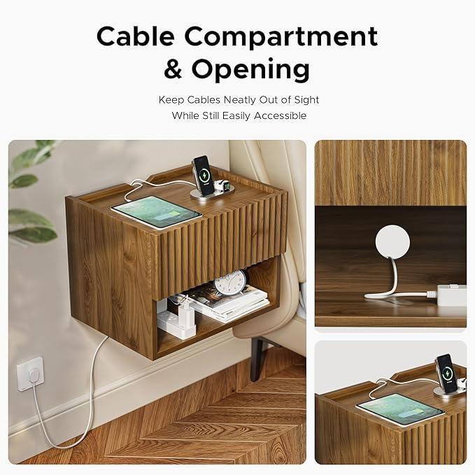 Floating Nightstand Bedroom Bedside Table - Image 5