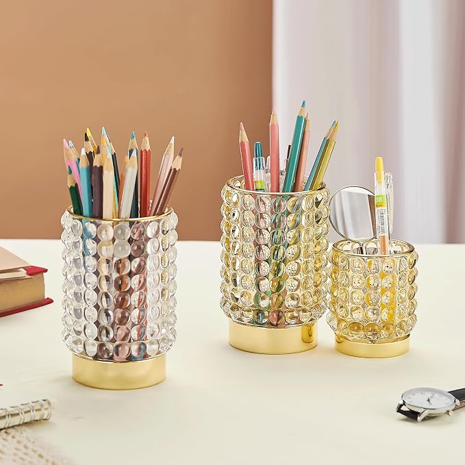 Makeup Brush Holder Organizer, Toothbrush Holders, Desk Pen Pencil Holder - Image 3