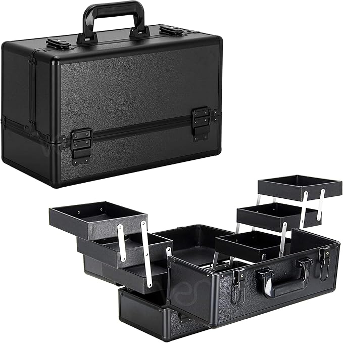Ver Beauty Makeup Organizer, Cosmetic Travel Kit, Makeup Artist Supplies by VerBeauty
