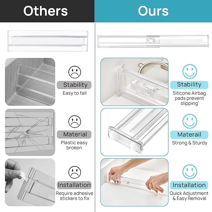 Vtopmart 8 Pack 2.36" Short Upgrade Drawer Dividers - Image 7