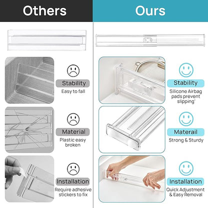 Vtopmart 8 Pack 2.36" Short Upgrade Drawer Dividers - Image 7