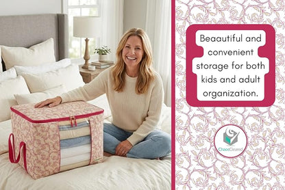 Chaos Cleared Canvas Storage Bags Designer Organizer 2 Pack – Seasonal Storage - Image 7