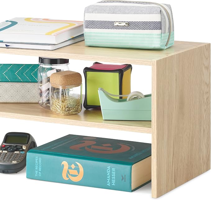 Whitmor Wood Stackable 2-Shelf Shoe Rack, 24 inches，2 Pack - Image 5