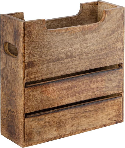 Mie Creations Wooden Magazine Holder Rack by MieCreations