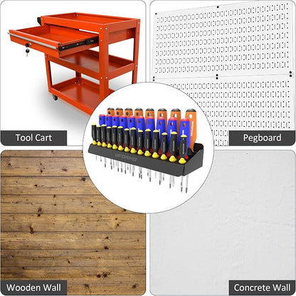 UNITEDPOWER Screwdriver Holder, Wall Mount Storage Rack Organizer - Image 6
