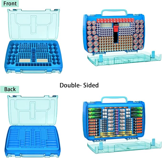 ALCYON Large Capacity 269 Battery Organizer Storage Case - Image 2
