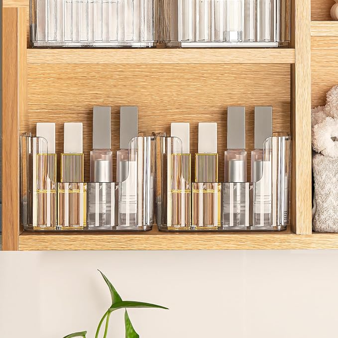 Poeland 2 Pack Stackable Makeup Organizer Tray, Medicine Cabinet Organizer - Image 6