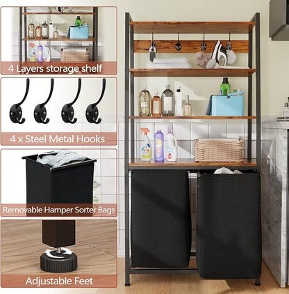 Furnulem 4 Tiers Laundry Hamper - Image 4