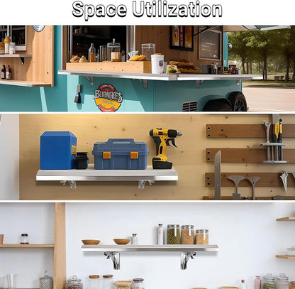 Folding Concession Shelf 24" x 12" - Image 5
