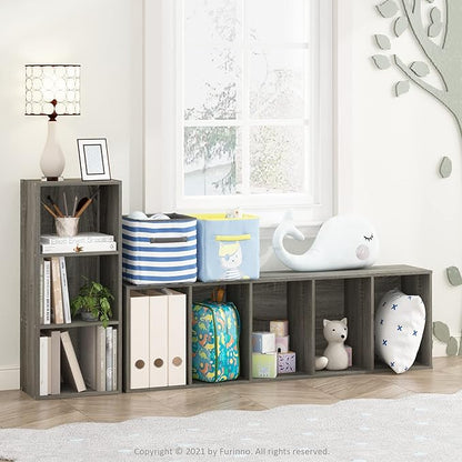 Furinno LUDER Book Shelf, 5-Cube Bookshelf, Bookcase - Image 2