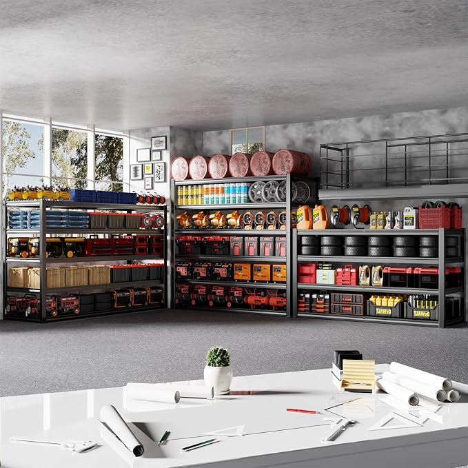 5 Tier Storage Shelves, Shelving Units Industrial Shelving - Image 2