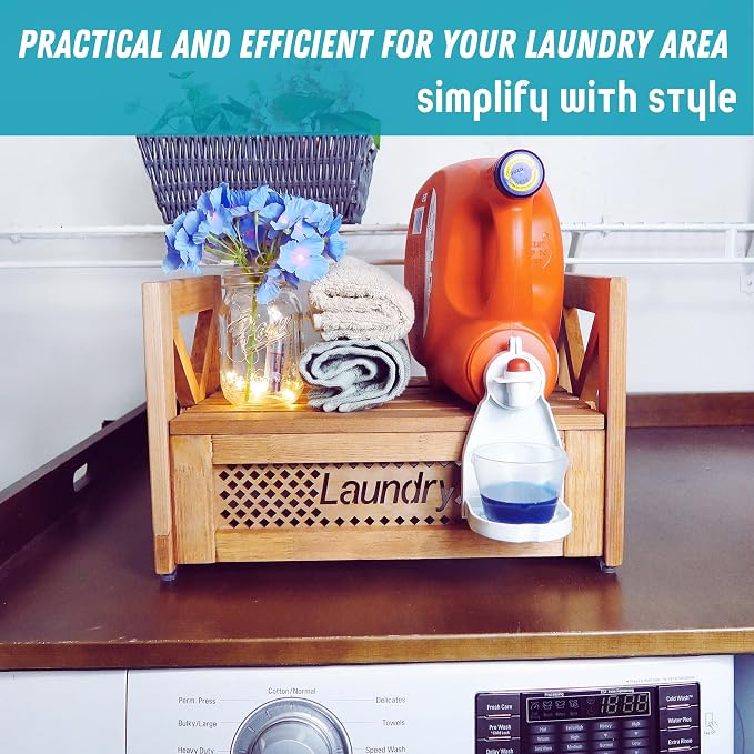 Farmhouse Wooden Laundry detergent stand - Image 5