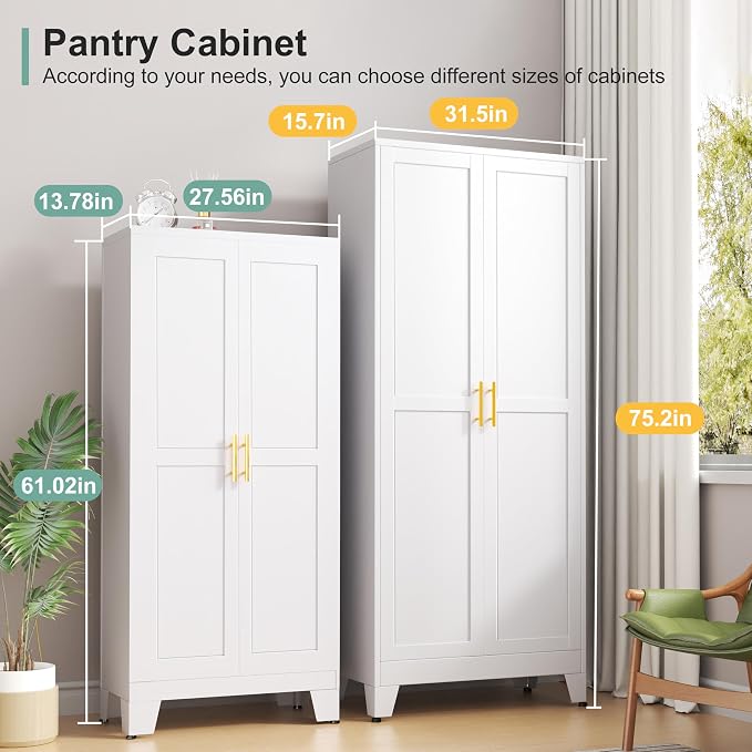 Winiowa Metal Pantry Cabinet - Image 3