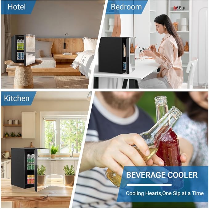 Compact Beverage Refrigerator, 24 Can/0.95 Cubic Feet Fridge - Image 8