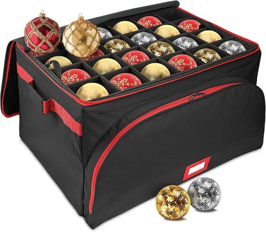 HOLDN’ STORAGE Premium Christmas Ornament Storage Box – Holds up to 72 4” by HOLDN%E2%80%99STORAGE