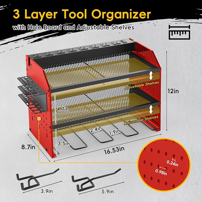 Power Tool Organizer Wall Mount - Image 5