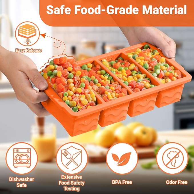 Silicone Freezer Trays with Lid - Image 3
