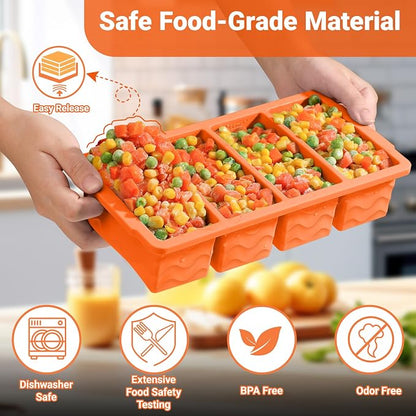 Silicone Freezer Trays with Lid - Image 3