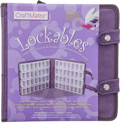 Craft Mates Double-Sided Case, 8 Organizers, Locking Compartments, Diamond Art - Image 4