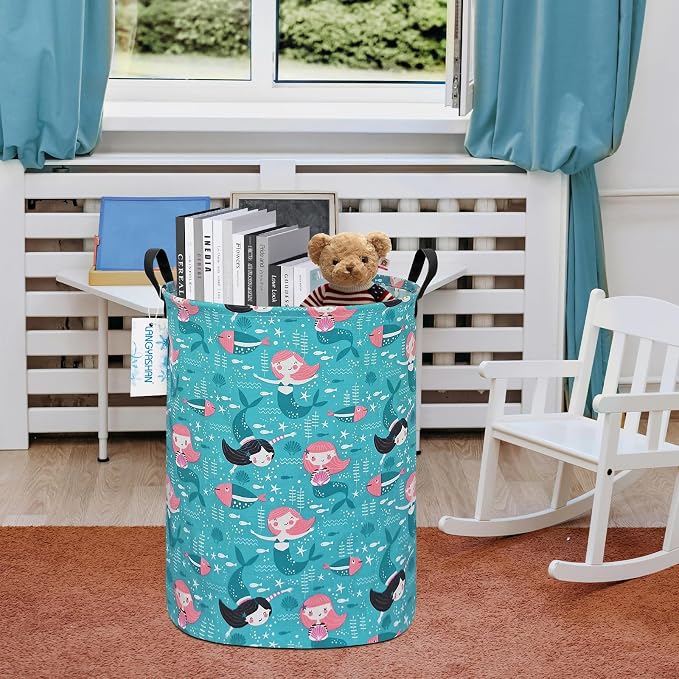 LANGYASHAN Storage Bin, Canvas Fabric Collapsible Organizer Basket - Image 7