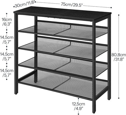 HOOBRO Shoe Rack for Entryway, 5-Tier Shoe Organizer - Image 3