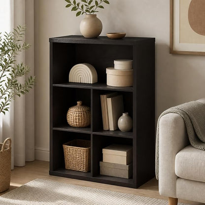 5-Cube Bookcase, Cube Storage Organizer Bookshelf, Book Shelf by Furevol