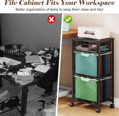 Sbanmao 3 Drawer Mobile File Cabinet - Image 7
