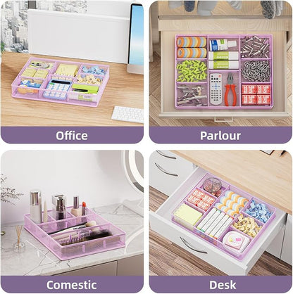 Marbrasse Desk Drawer Organizer, Metal Mesh Drawer Organizer Tray - Image 4
