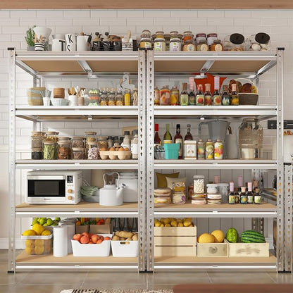 REIBII 2000LBS Storage Shelves 5 Tier Garage Shelving Heavy Duty Metal Shelving - Image 2