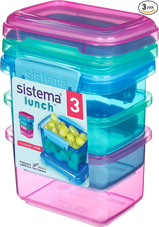 Sistema 3-Piece Food Storage Containers by Sistema