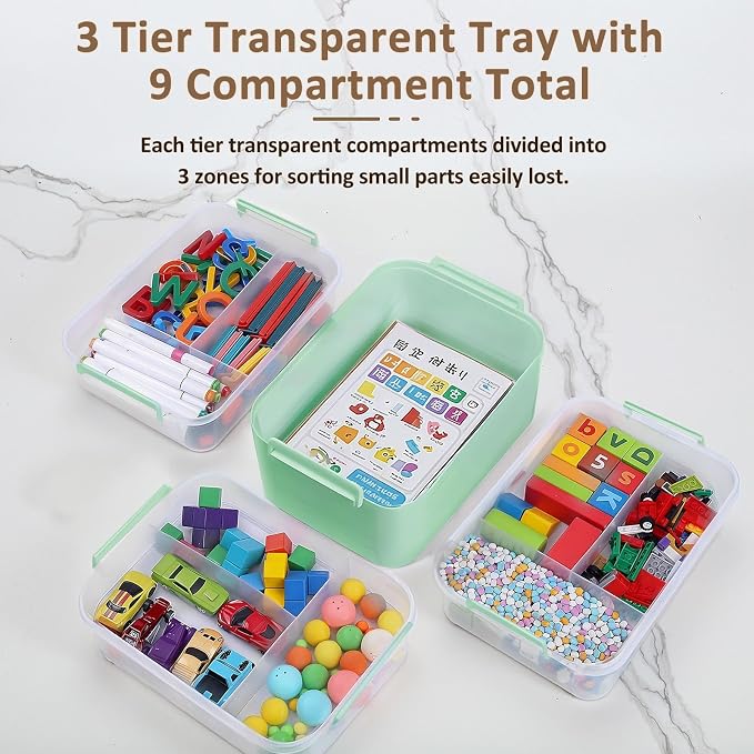 Gifhomfix 4-Layer Plastic Craft Organizers and Storage Box - Image 2