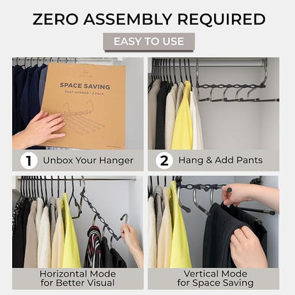 MORALVE Pants Hangers Space Saving - Image 6