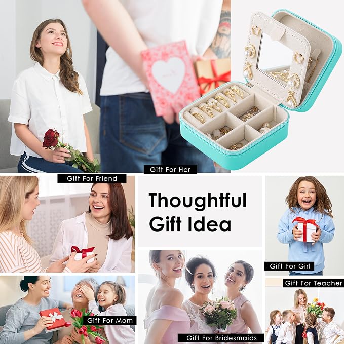 Birthday Gifts For Women, Initial Jewelry Box, Travel Jewelry Case, Gifts for - Image 7