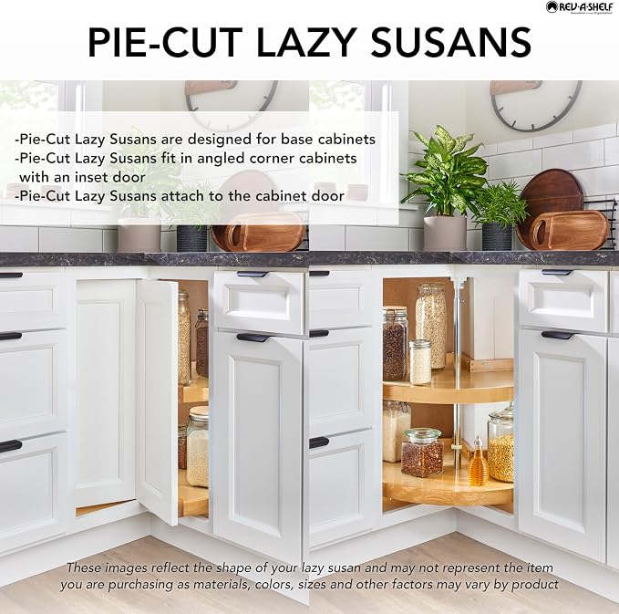 Rev-A-Shelf 2 Tier Pie-Cut Lazy Susan - Image 6