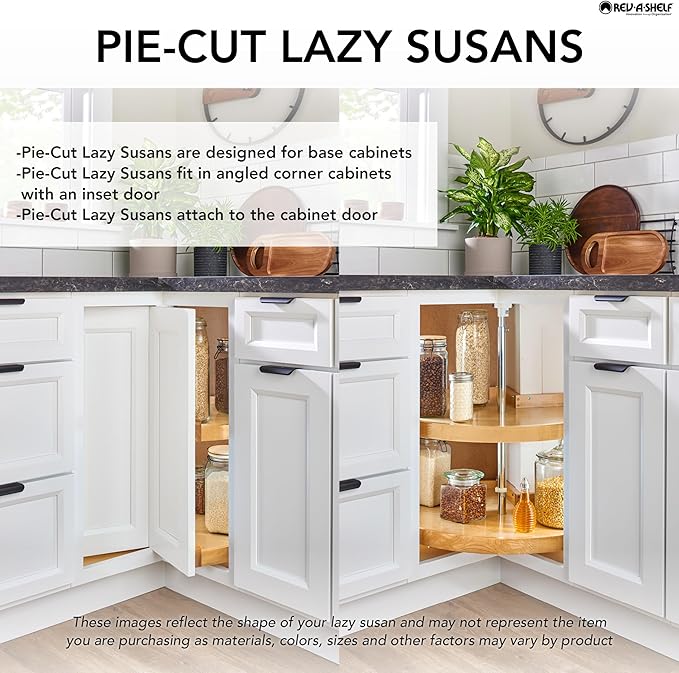 Rev-A-Shelf 2 Tier Pie-Cut Lazy Susan - Image 6