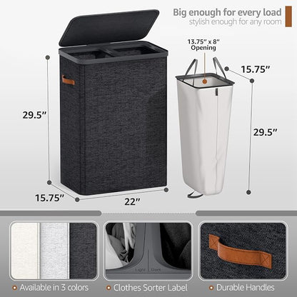 Sorbus Laundry Hamper with Lid - Image 2