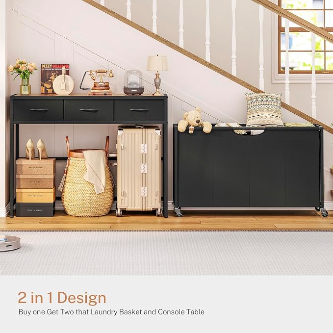 Laundry Sorter, Rolling Laundry Hamper - Image 3