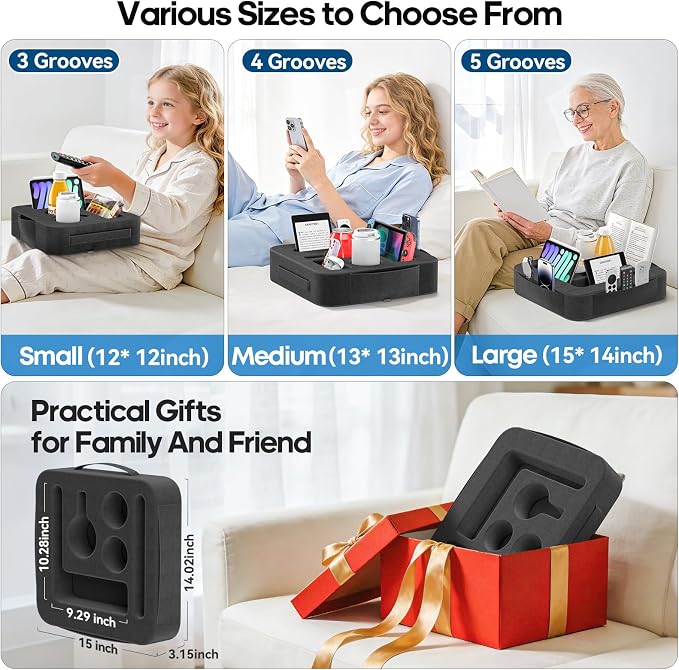 Couch Cup Holder Tray, Couch Caddy - Image 4