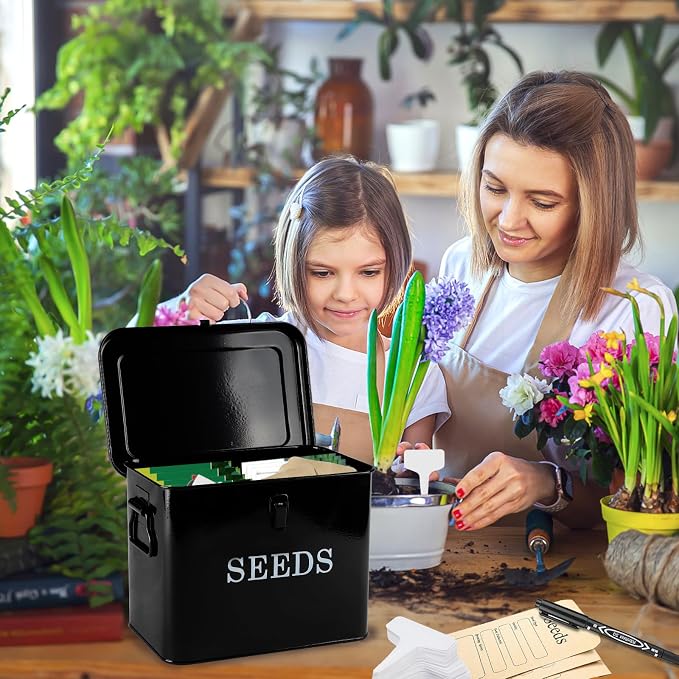 Seed Storage Organizer, T-Shape Compartment Seed Box - Image 6