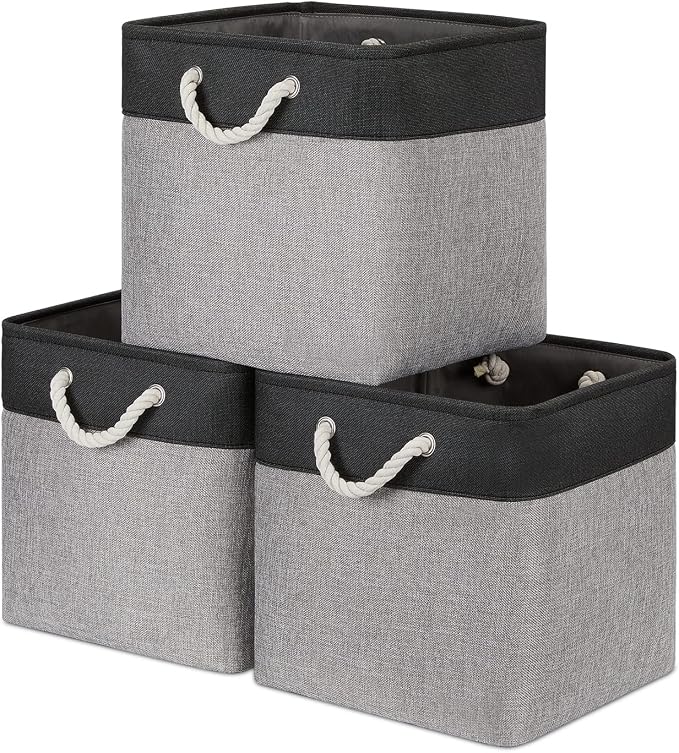 Bidtakay Fabric Cube Storage Bins by BidtakayBaskets