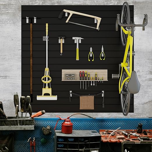 Slatwall Panel 4 FT x 4 FT, Interlocking Slat Wall Paneling, Wall Mounted PVC - Image 8