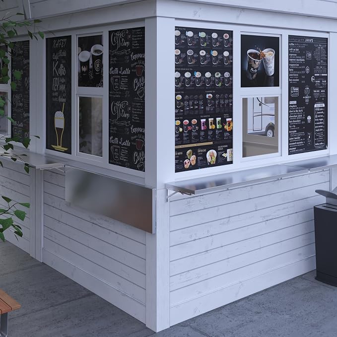AmGood Stainless Steel Folding Wall Shelf 18 in. x 72 in. | NSF | Concession - Image 8