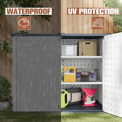 TUOZE 34 Cu Ft Resin Storage Shed - Image 5