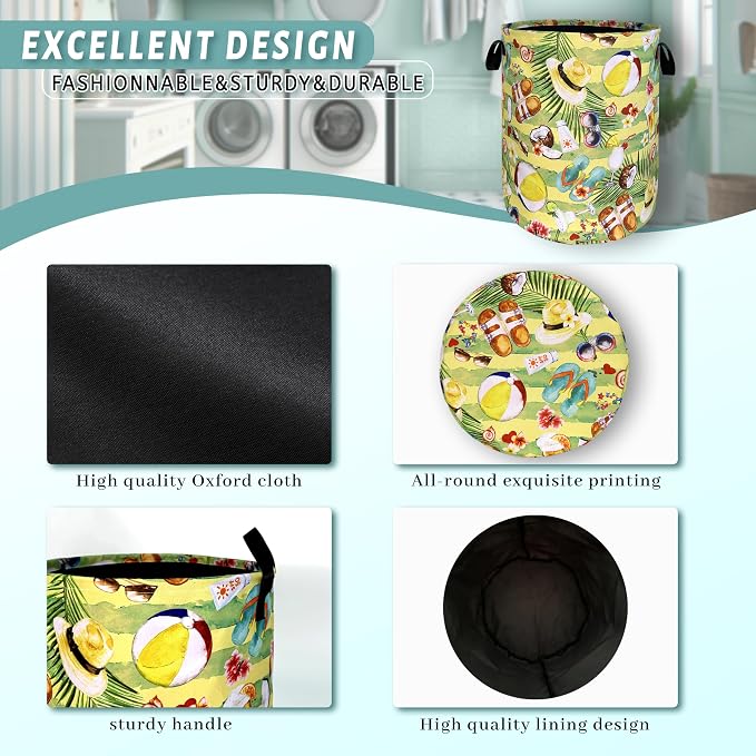 Happy Summer Time Laundry Hamper - Image 4
